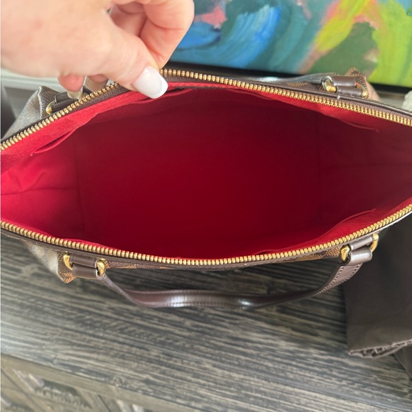 Louis Vuitton Damier Ebene tote with zipper - Picture 4 of 4